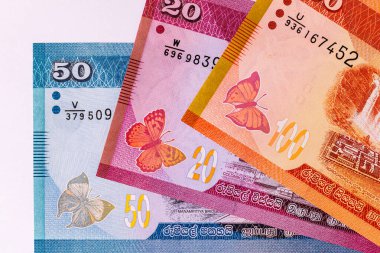 Sri Lanka parası. Çeşitli Sri Lanka kağıt banknotları