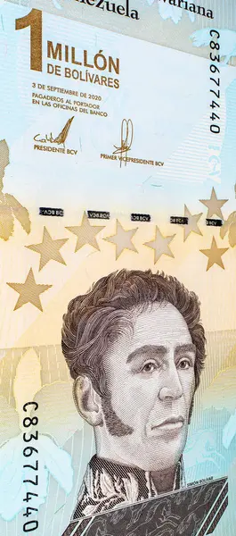 Venezuela 'nın 1000.000 Bolivaresi. Bir milyonluk banknotlar. Venezuela 'nın parası