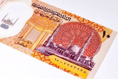 Kahire 'deki Muhammed Ali Camii' nden 10 Pound Mısır. Mısır 'ın polimer parası.