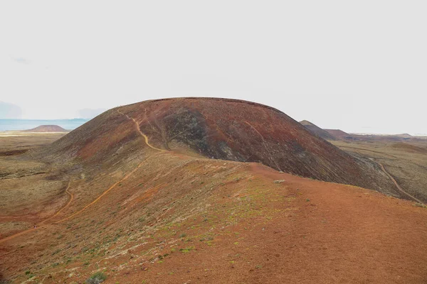 Panoramisch Uitzicht Vulkaan Caldern Hondo Fuerteventura — Stockfoto