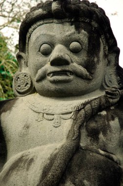 Dvarapala, dev muhafız, Candi Plaosan tapınağı, Prambanan, Yogyakarta, Java, Endonezya yakınlarında.