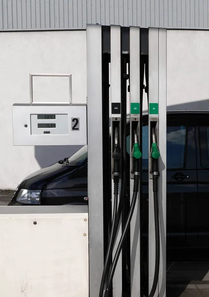 Benzin Dizel Yakıt Ikmali Için Başlıklar — Stok fotoğraf
