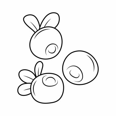 Yabanmersini. Doodle yabanmersini illüstrasyonu.