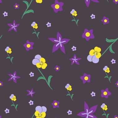 Heartsease desen tasarım resimleme arkaplanı