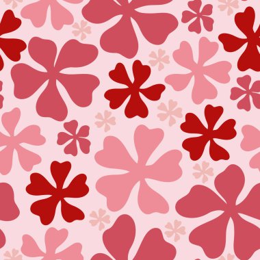 Soyut minimal çiçekler pürüzsüz desen