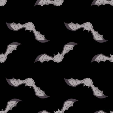 Cadılar Bayramı yarasaları vektör tekrarlama desen tasarımı