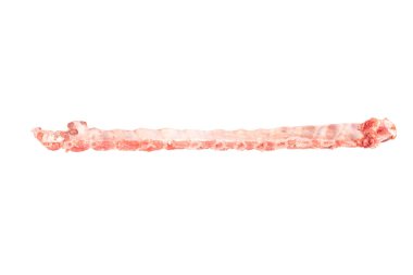 pork ribs bone isolated on white background.