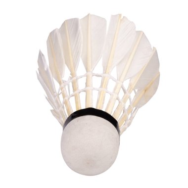 badminton ball isolated on white background.