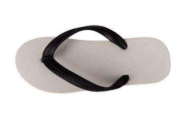 sandals  flip flops color black isolated on white background.