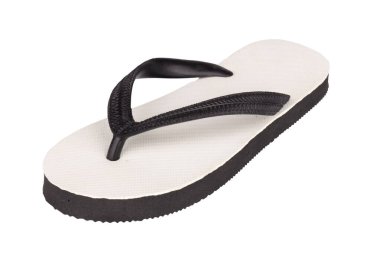 sandals  flip flops color black isolated on white background.