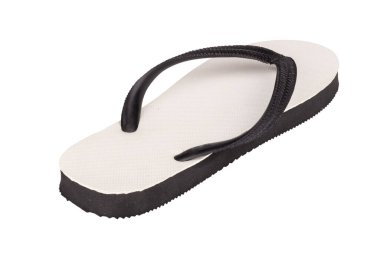 sandals  flip flops color black isolated on white background.