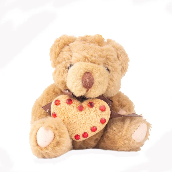 Teddy Bear Isolated White Background — Stock Photo, Image