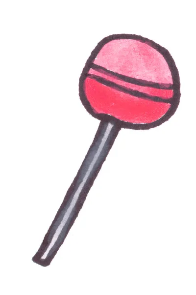 Candy Art Cartoon Isolated White Background — Stock Photo, Image