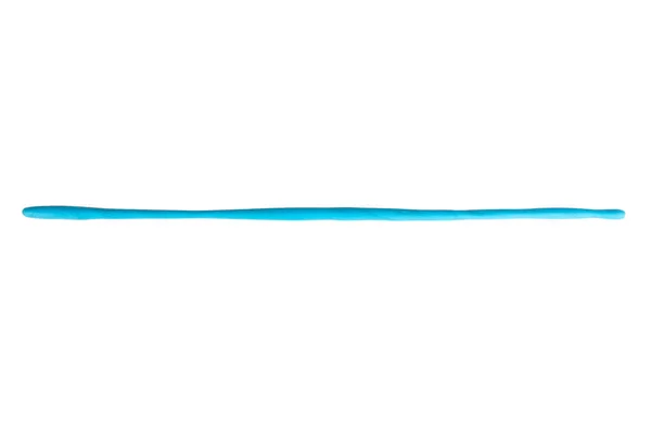 Plasticine Linje Färg Blå Isolerad Vit Bakgrund — Stockfoto