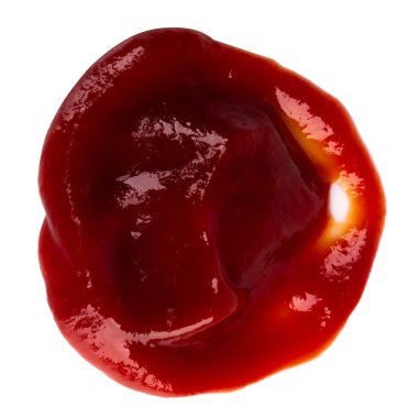 Beyaz arka plan üzerinde izole domates ketçap.