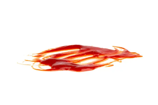 Ketchup Tomate Isolado Fundo Branco — Fotografia de Stock