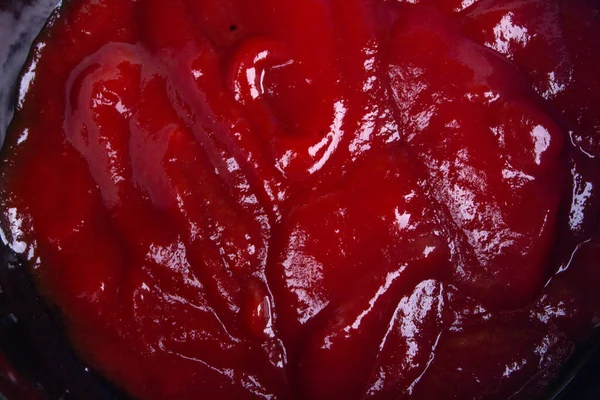 Tomate Ketchup Fondo Textura Primer Plano — Foto de Stock