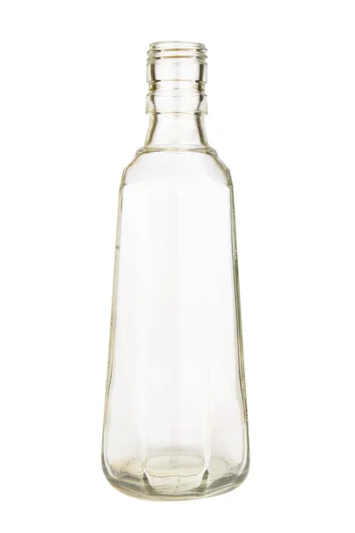Leere Schnapsflasche Isoliert Auf Weißem Hintergrund — Stockfoto