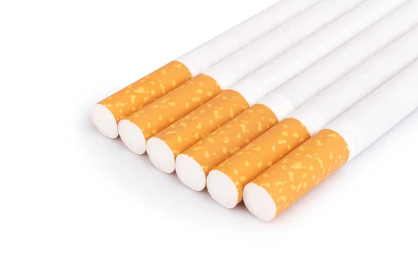 Cigarrillo Pila Aislado Sobre Fondo Blanco —  Fotos de Stock