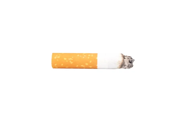 Cigaret Isoleret Hvid Baggrund - Stock-foto
