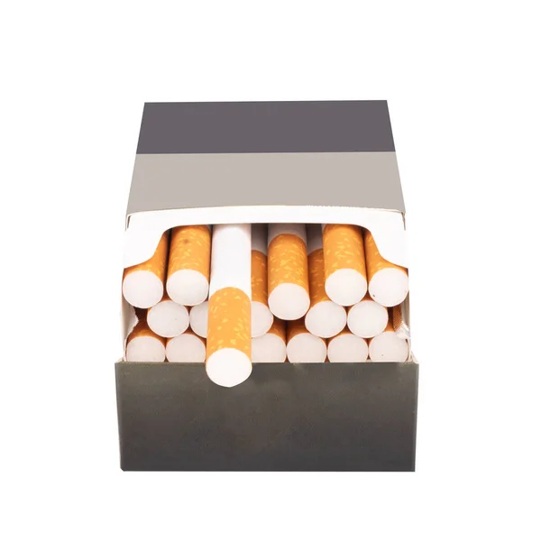 Balení Cigaret Filtr Nebezpečí Rakoviny — Stock fotografie