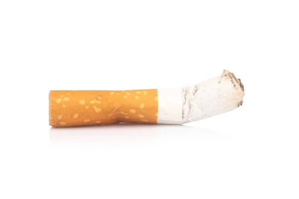 Rabos Cigarro Isolados Fundo Branco — Fotografia de Stock