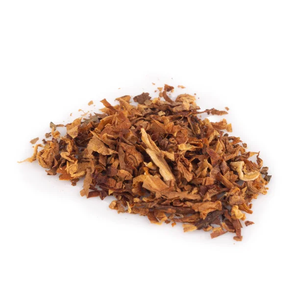 Tobacco Leaves Cigarettes Isolated White Background — Stock Photo, Image