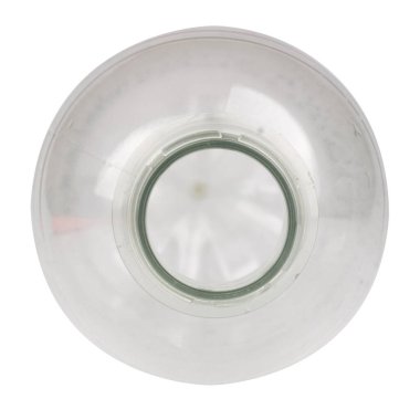 Beyaz arka planda izole edilmiş şişe boş plastik.