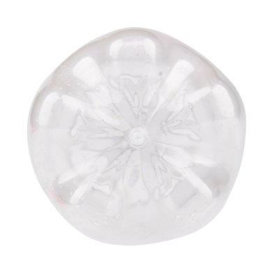 Beyaz arka planda izole edilmiş şişe boş plastik.