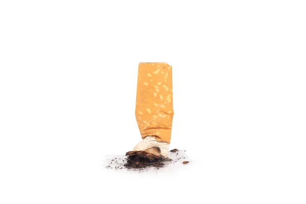 Окурки Сигарет Изолированы Белом Фоне Стоковое Изображение