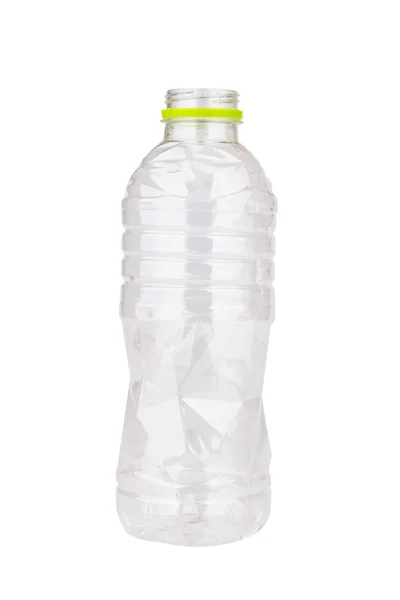 Butelka Izolowana Białym Tle Widok Górny Dół — Zdjęcie stockowe