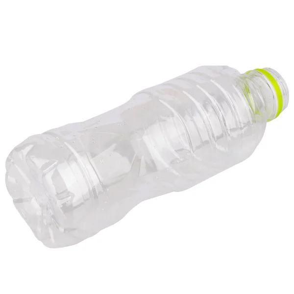 Bottiglia Isolata Sfondo Bianco Vista Dall Alto Basso — Foto Stock