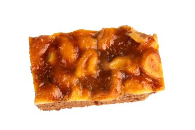 pasta beyaz arkaplanda izole edildi.