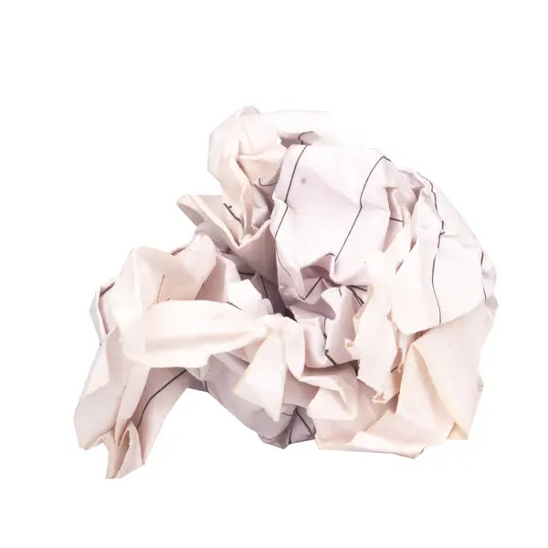 Paper Ball Isolated White Background — Stock Photo, Image