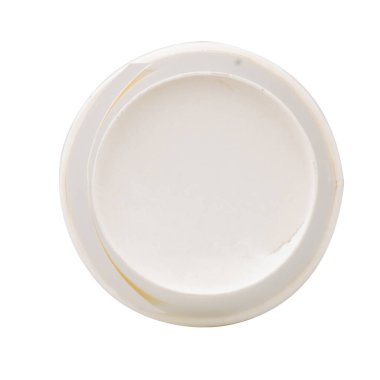 Beyaz arka planda izole edilmiş kağıt bardaklar. alt görünüm