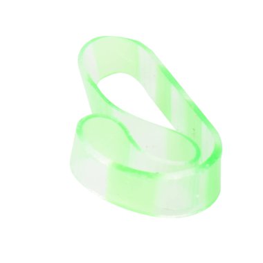 Beyaz arka planda izole edilmiş plastik saç bantları.