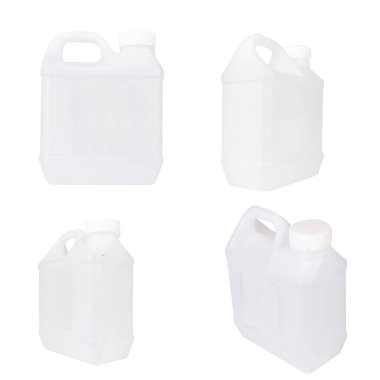 Beyaz arkaplanda izole edilmiş galon.