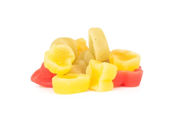 Geleia Frutas Isolada Sobre Fundo Branco — Fotografia de Stock