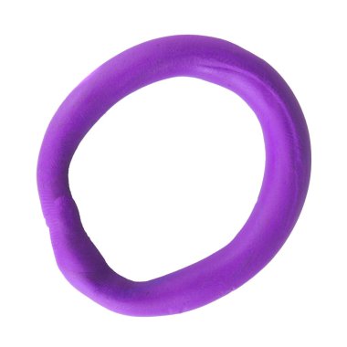 Çember plastikçesi beyaz arkaplanda izole edildi.