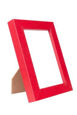 resim çerçevesi kırmızı masaüstü beyaz arkaplanda izole edildi.