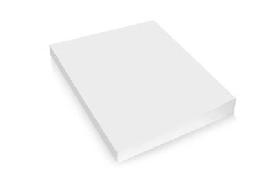 kitap modeli beyaz arkaplanda izole edildi.