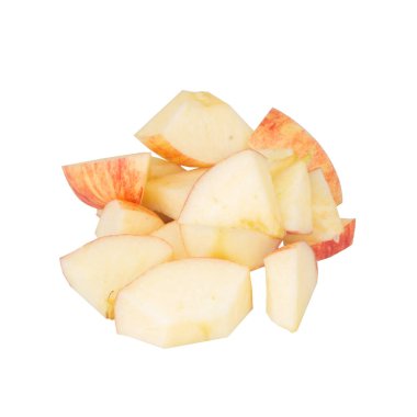 elma beyaz arkaplan galası parçasında izole edildi.