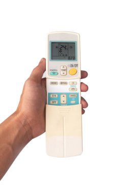 Beyaz arka plan üzerinde izole Klima uzak.