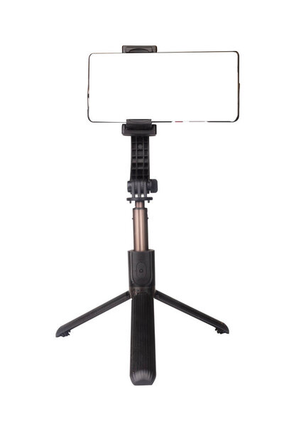 Selfie stick digital isolated on white background.