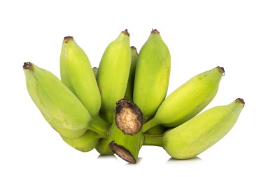 muz yeşili beyaz arkaplanda izole.