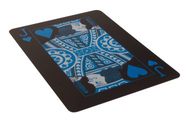 J kart siyah oyun destesi.