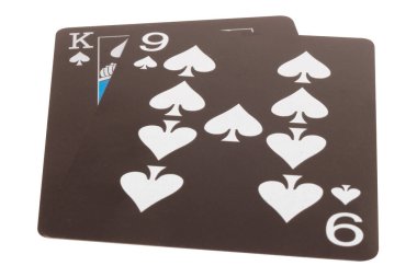 kart siyah oyun güvertesi nokta dokuz maça kral dokuz.