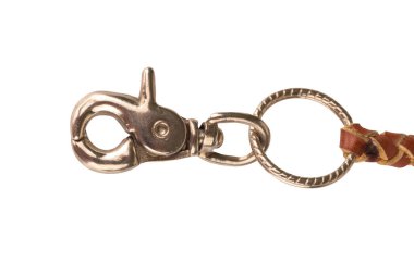 Klemp çalma zinciri beyaz arkaplanda izole edildi.