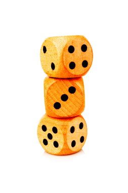 zar tahtası beyaz arkaplanda izole.