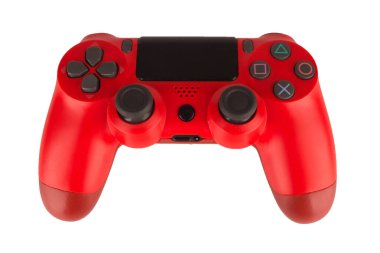 oyun oyunu beyaz arkaplanda izole edilmiş kırmızı